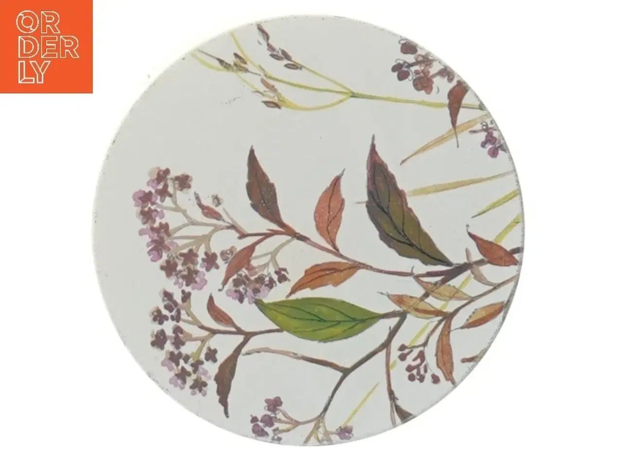 Billede 4 - Vintage metal opbevarings dåse med floralt design (str. Ø 11 cm længde 15,5 cm)