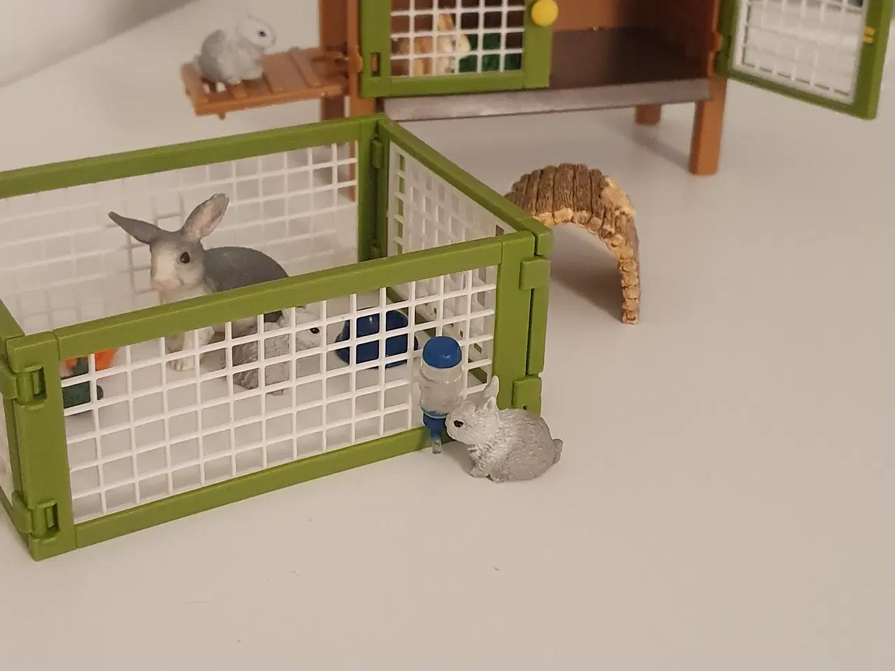 Billede 5 - Kaninbur med 5 kaniner og tilbehør. 