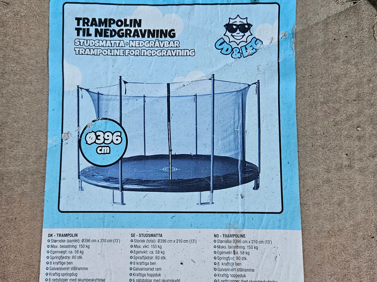 Billede 1 - Trampolin til nedgravning 