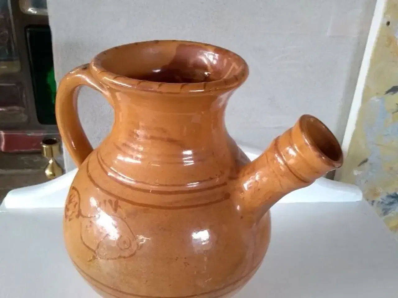 Billede 2 - Vand eller vin kande i keramik