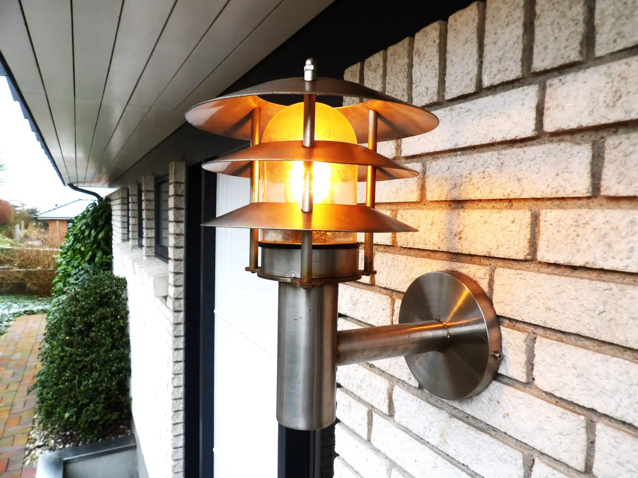 Billede 4 - Ny udendørs væglampe i rustfrit stål