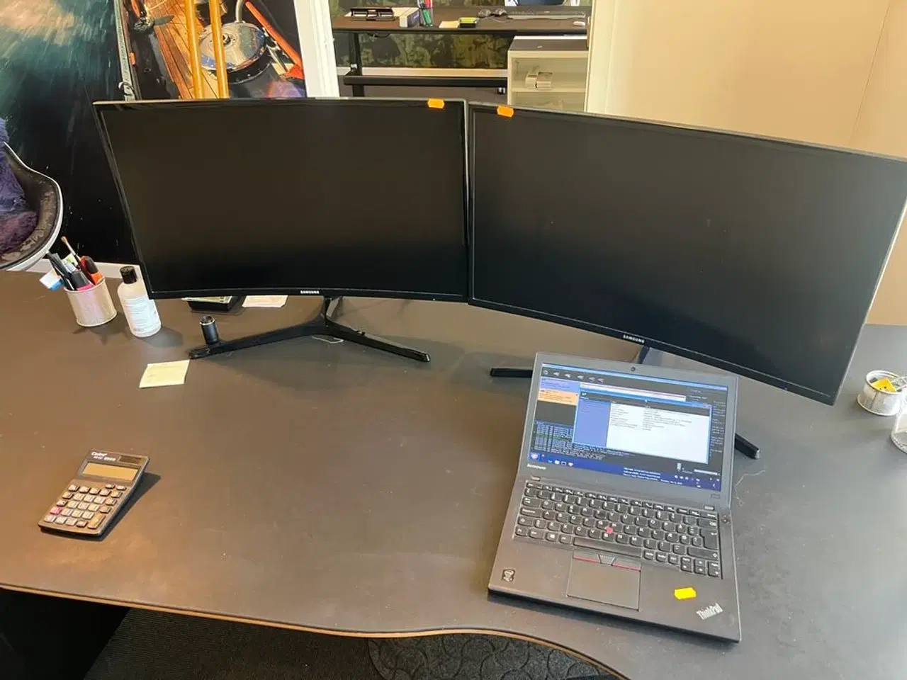 Billede 1 - Bærbar PC LENOVO X250 inkl. 2 stk. 27" SAMSUNG skærme og dock