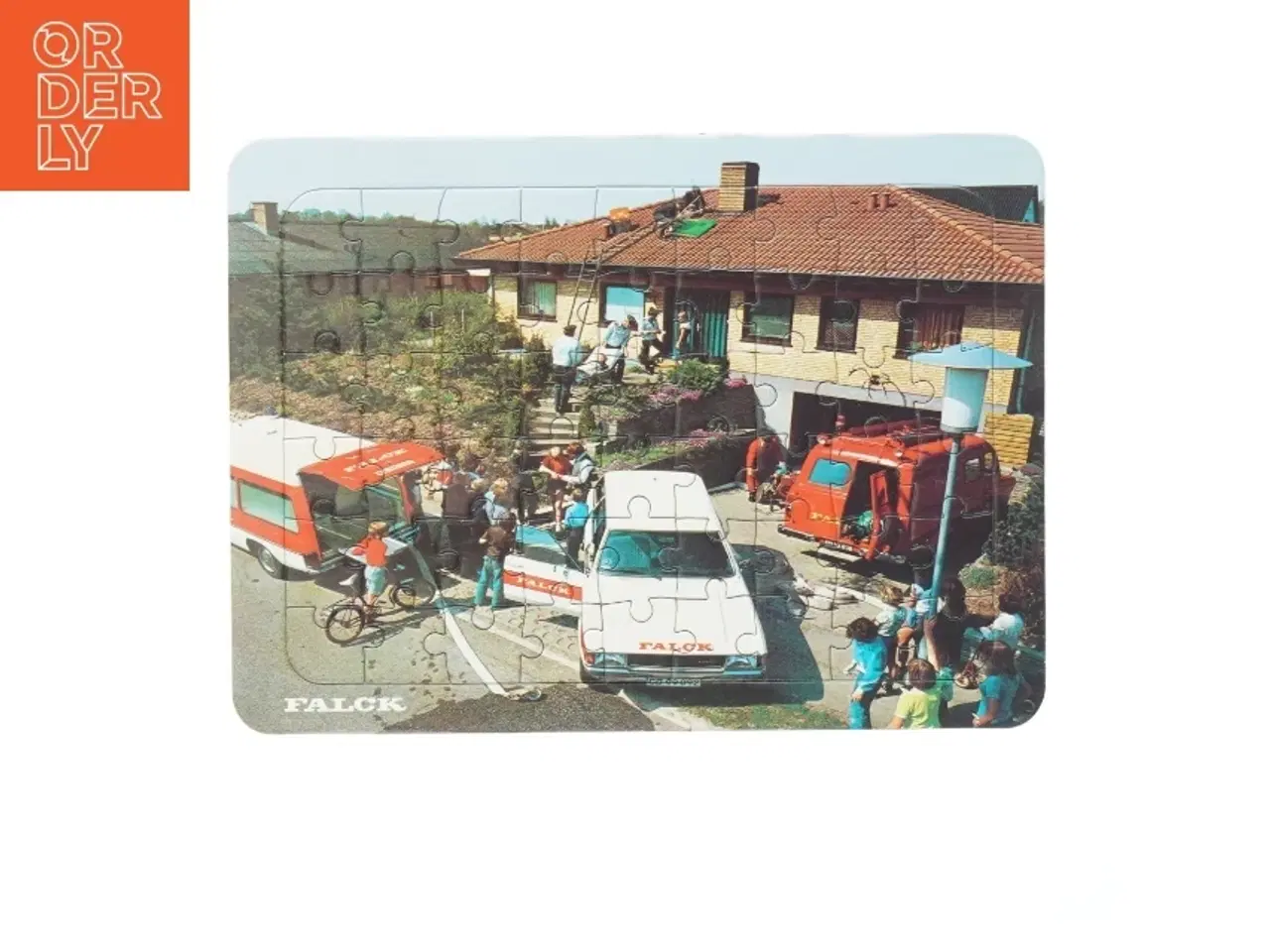 Billede 1 - Falck puslespil med 29 brikker fra Falck (str. 30x22 cm)