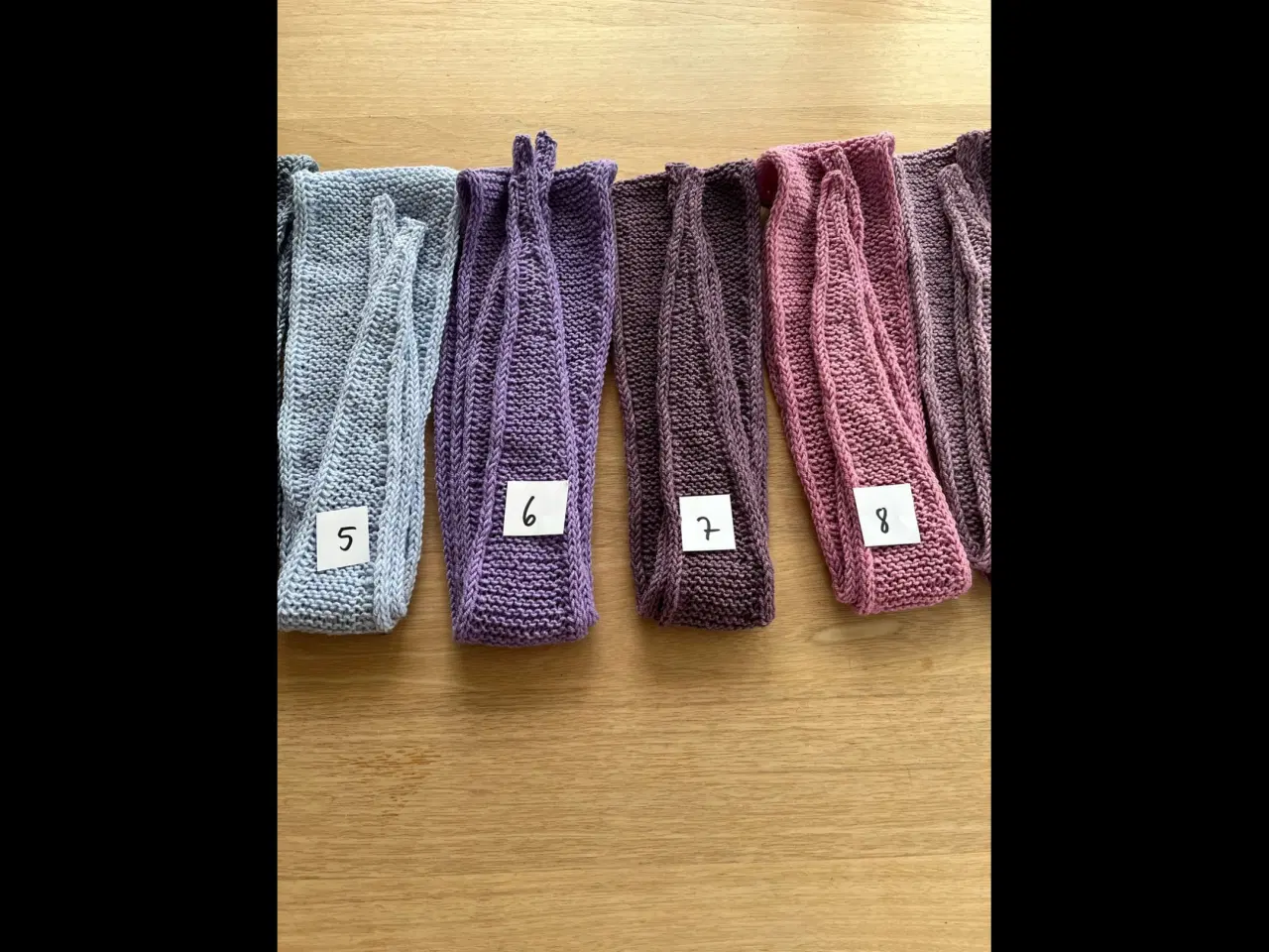 Billede 4 - Tørklæde hjemmestrik. Sophie Scarf. Mange farver. 