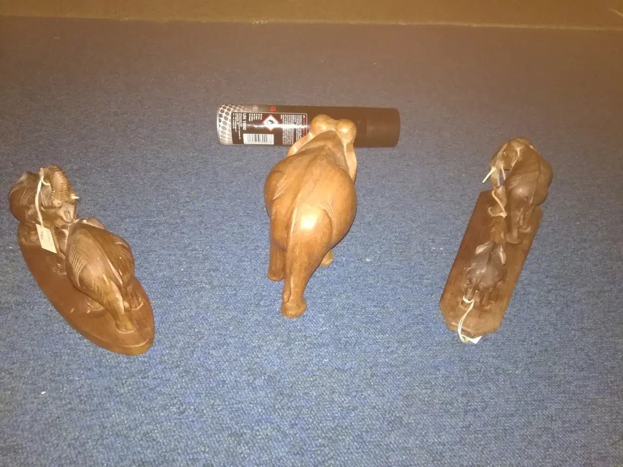 Billede 5 - Træsnit af elefanter 3 stk. 