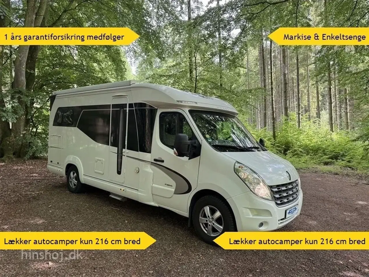 Billede 1 - 2014 - Hobby Optima Premium   Top modellen fra Hobby autocamper hos  Hinshøj Caravan.