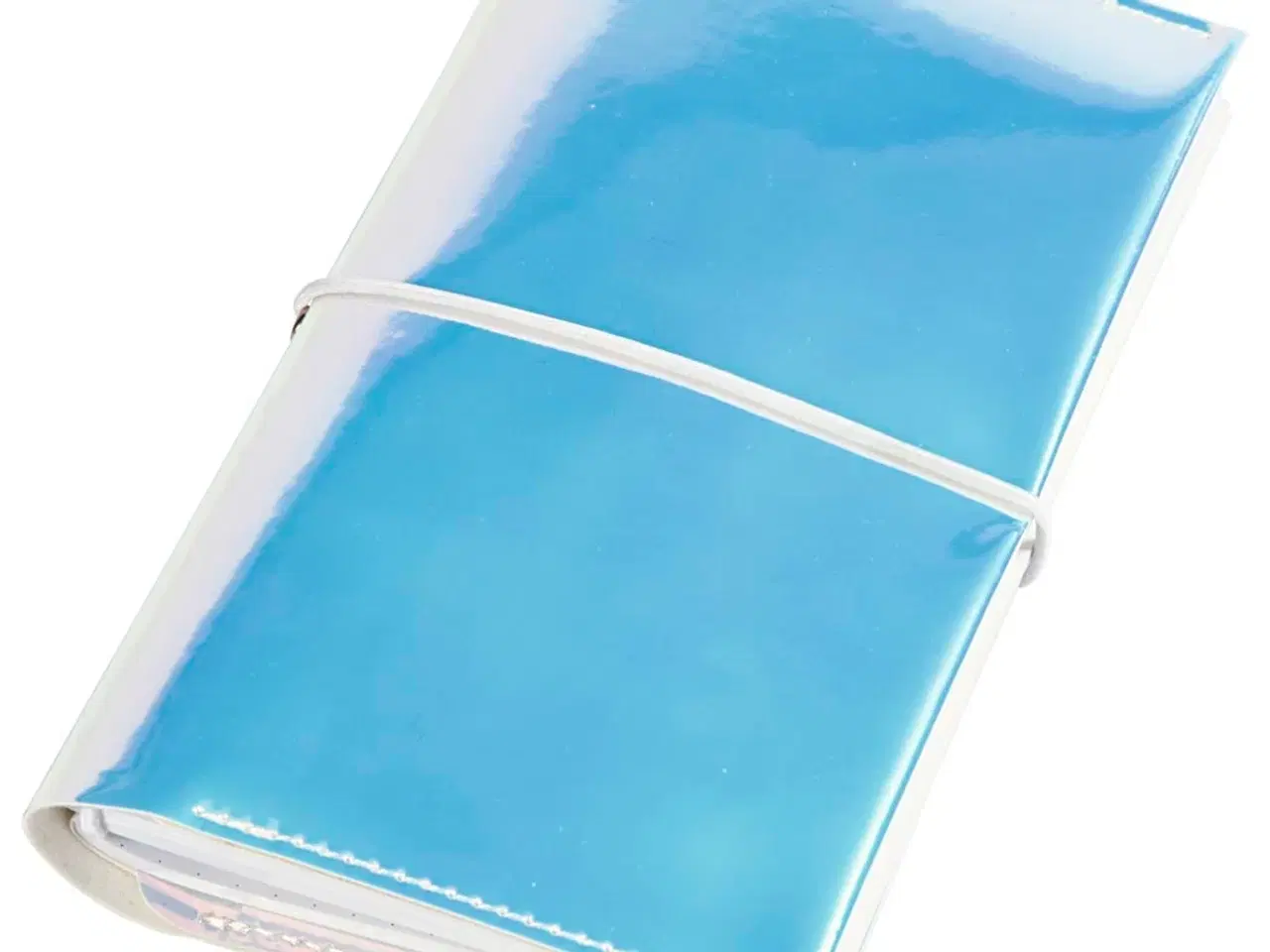 Billede 1 - Kalender, str. 10x18x1,5 cm, elastiklukning, holografisk, 1 stk.