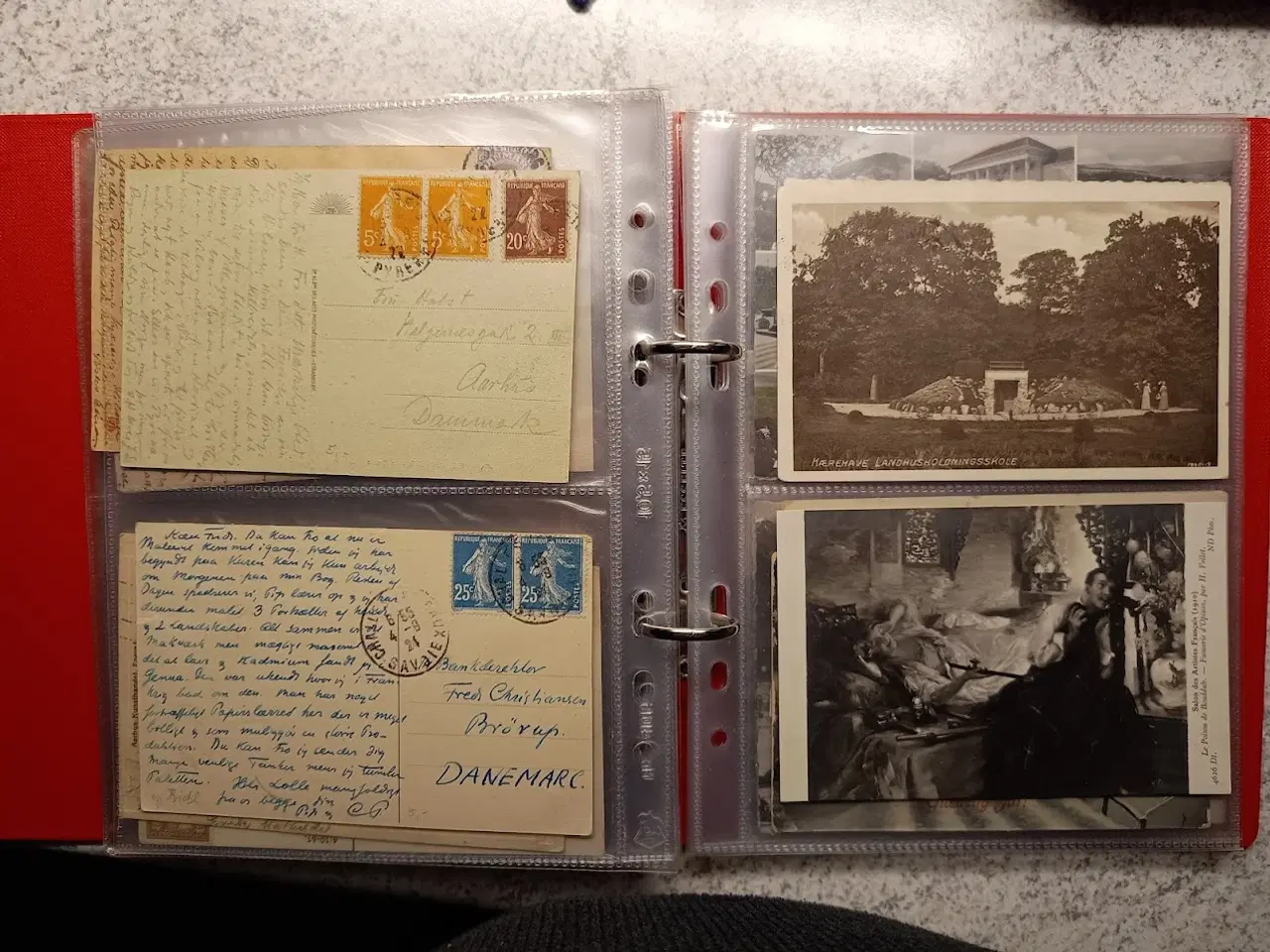 Billede 19 - Album med 64 gamle s/h postkort frankeret