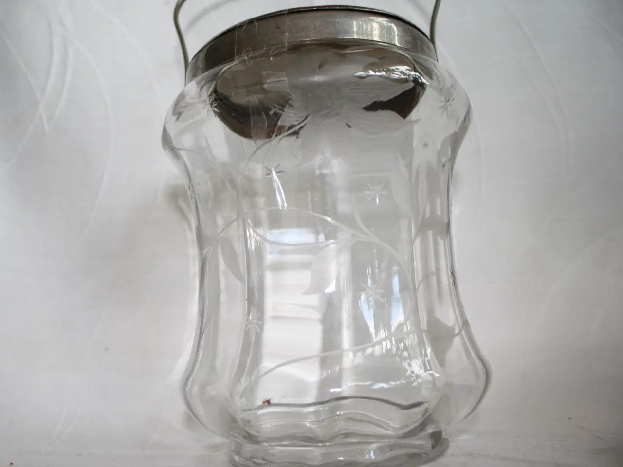 Billede 6 - Kiksespand af klart glas