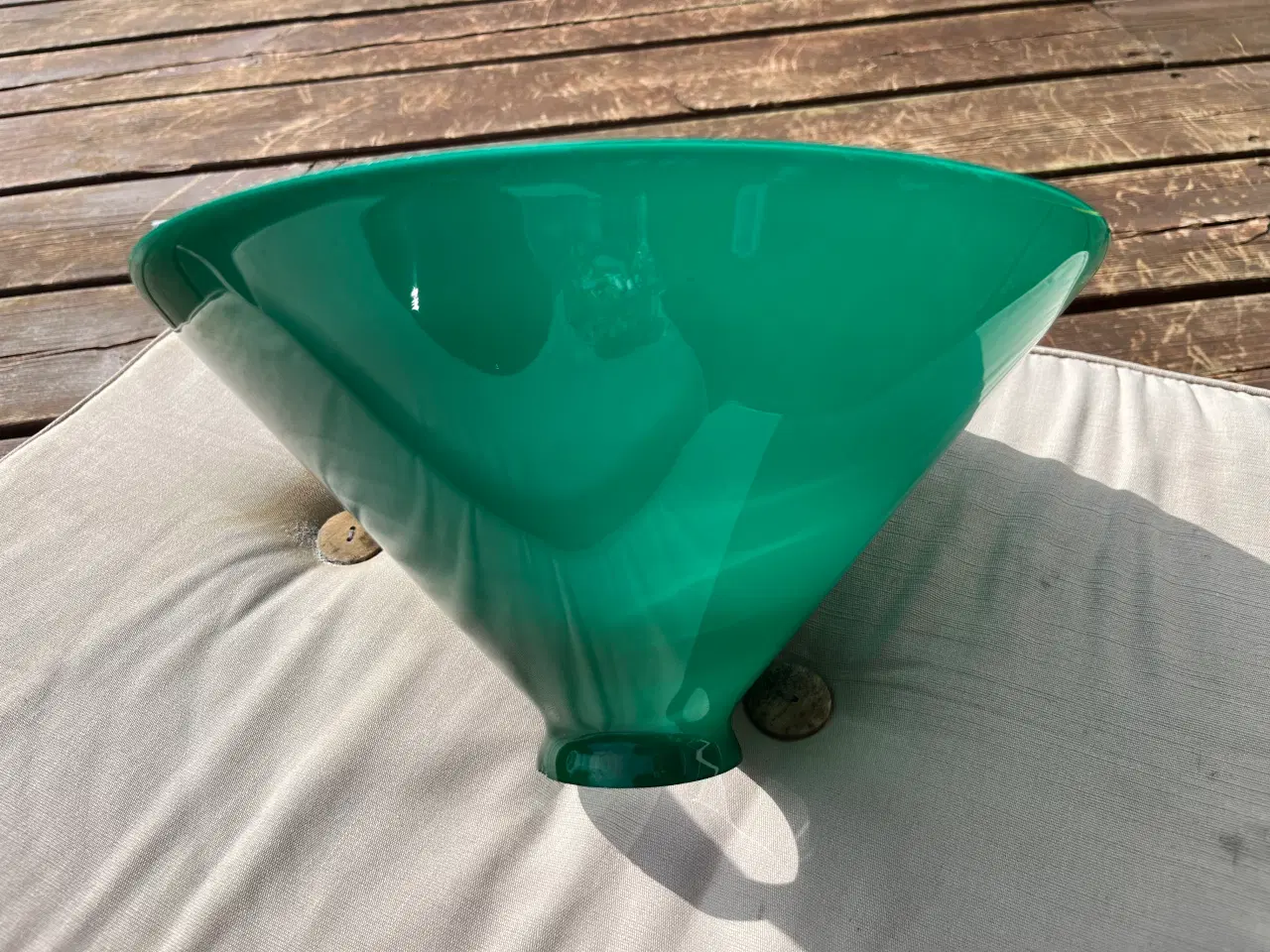 Billede 6 - Lampeskærm- skomager pendel grønt glas