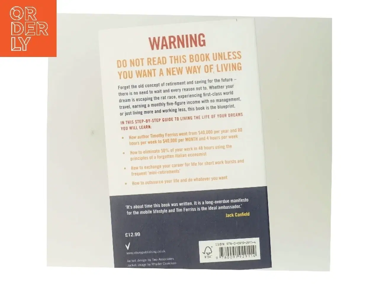 Billede 3 - The 4-hour work week : escape the 9-5, live anywhere and join the new rich af Timothy Ferriss (Bog)