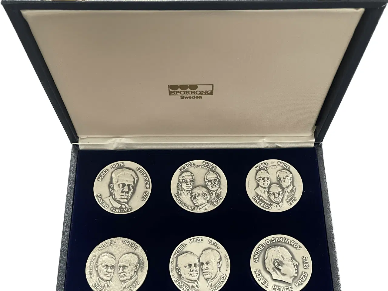 Billede 1 - Nobel Laureates 1975-Smukt sølv sæt