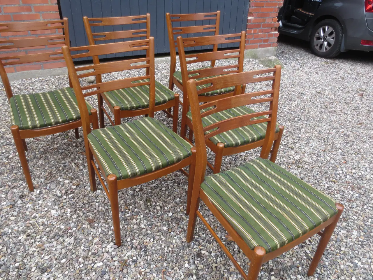 Billede 2 - 6 stk Teak Spisebordsstole 