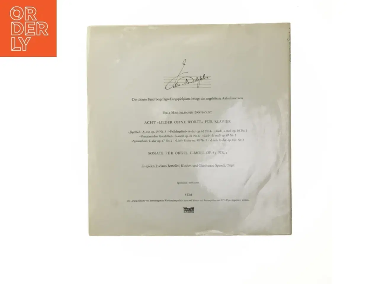 Billede 3 - Felix Mendelssohn LP plade fra Bastei