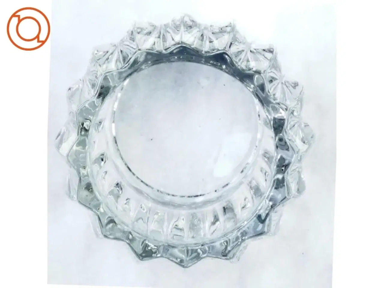 Billede 2 - Lysestage i glas til fyrfadslys (str. 8 går i 9 cm)