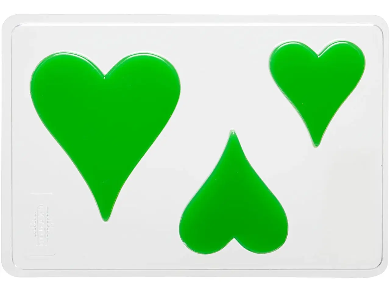 Billede 1 - Hjerteformet støbeform i plast - 3 størrelser