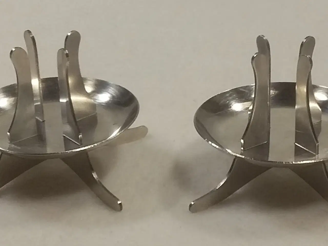 Billede 2 - RETRO STÅL LYSESTAGER