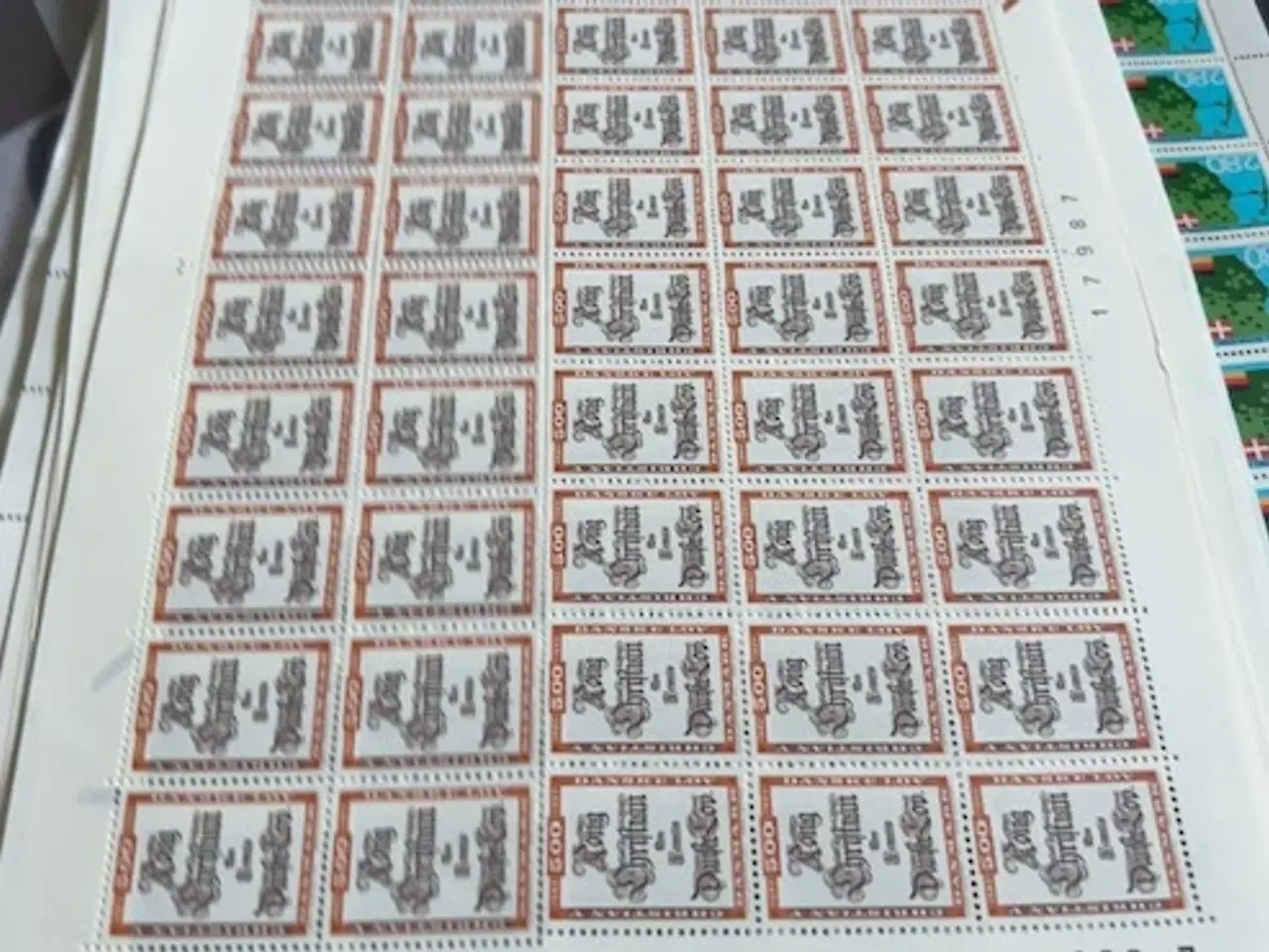 Billede 1 - Frimærker i hele ark
