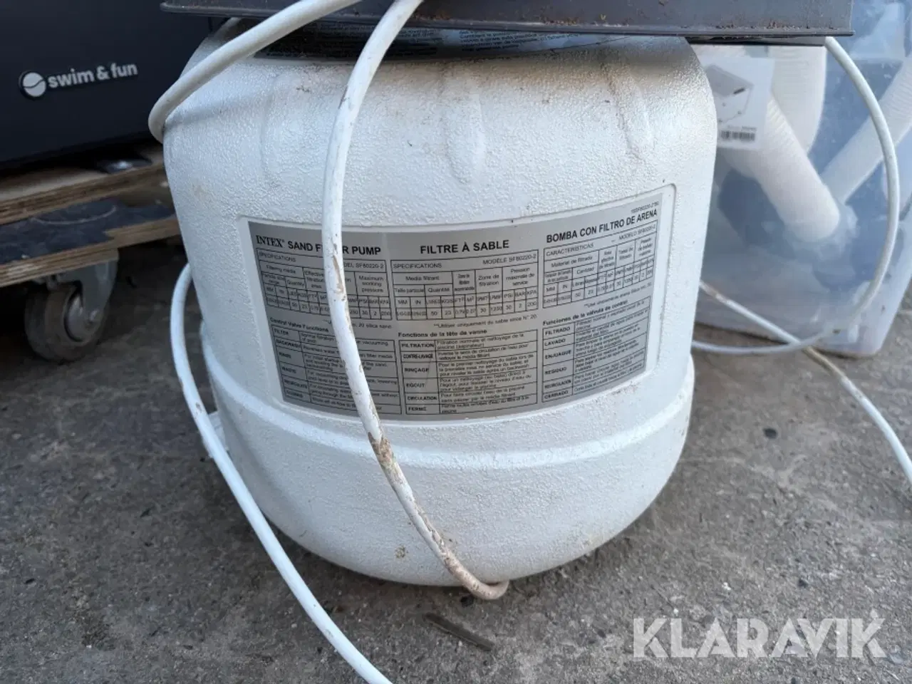 Billede 5 - Varmepumpe Swim & Fun 1402 inkl. støvsuger