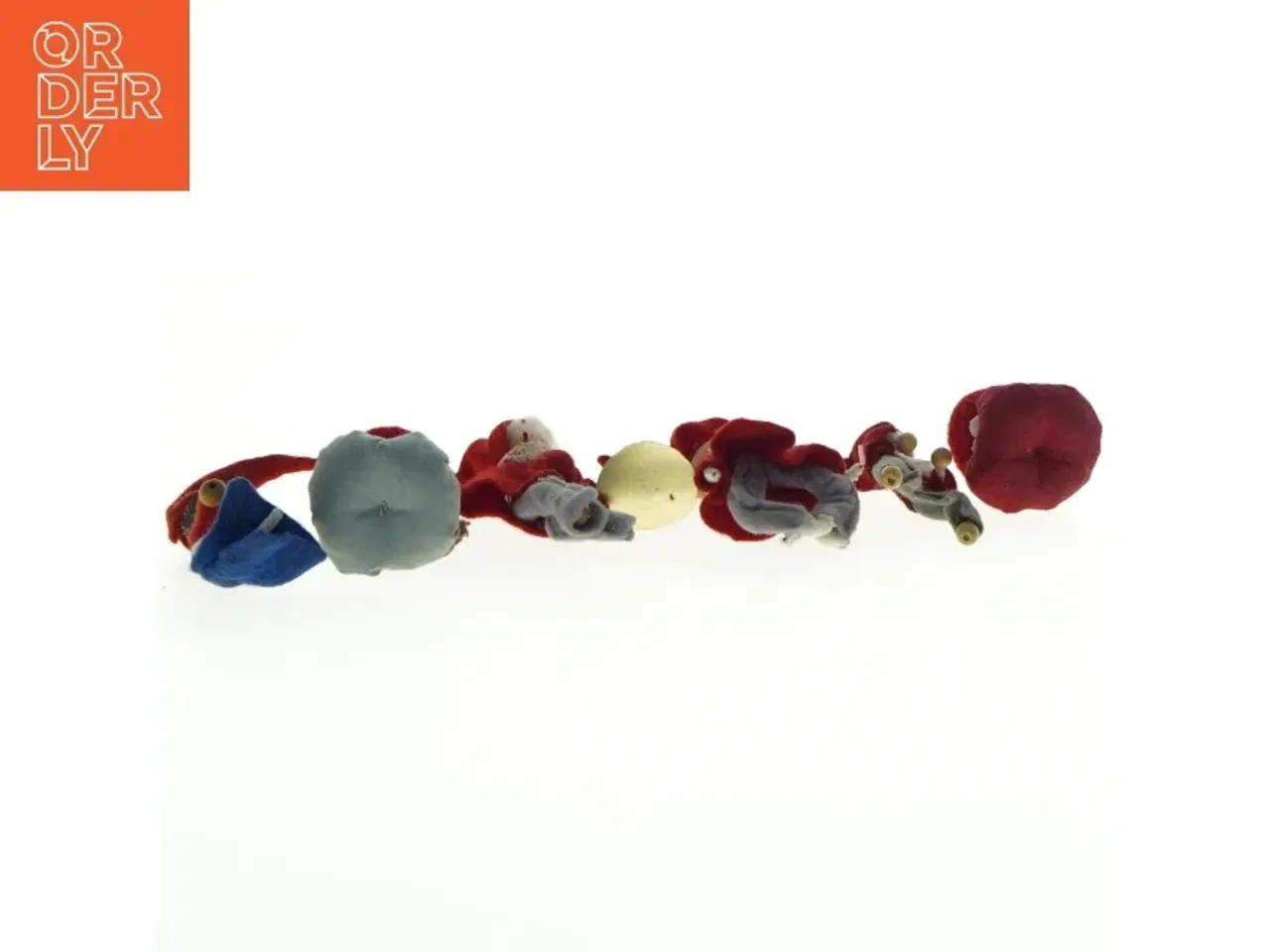 Billede 2 - Nissefigurer i stof (str. Størrelse, 5 x 4 cm)