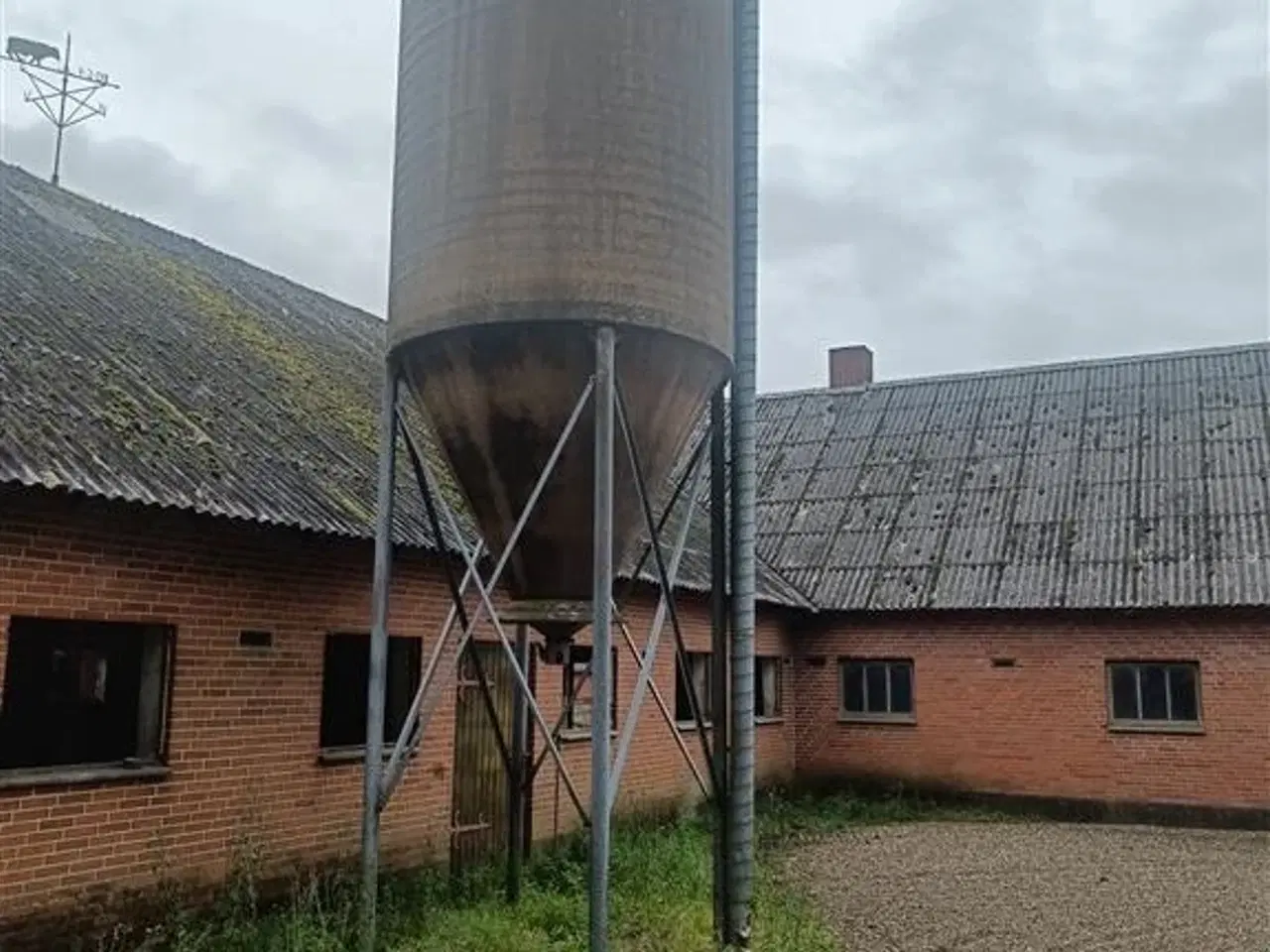 Billede 2 - - - - Glasfiber silo ca. 12 tons 20 m3