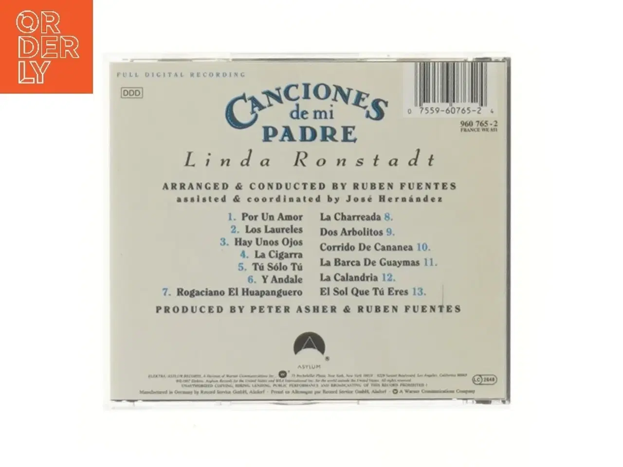 Billede 2 - Canciones de mi Padre CD af Linda Ronstadt fra Asylum