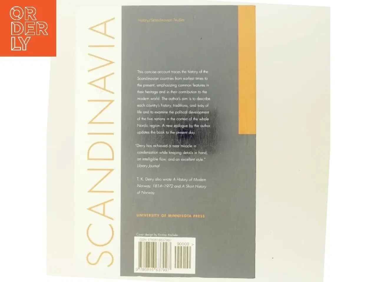 Billede 3 - History of Scandinavia af T. K. Derry (Bog)