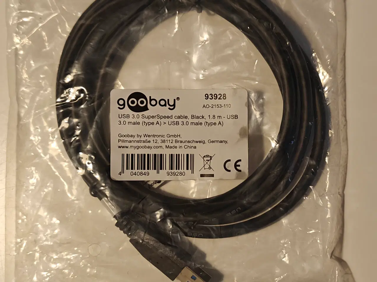 Billede 1 - Goobay 93928 USB-kabel 1,8 m USB 3.2 Gen 1