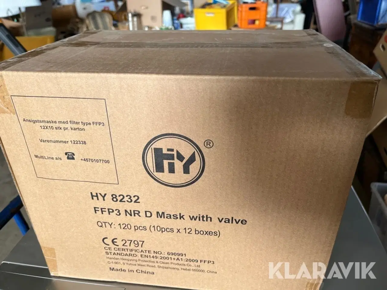 Billede 3 - Støv masker Handanhy FFP3 NR D 1 Palle - 5760 støvmasker