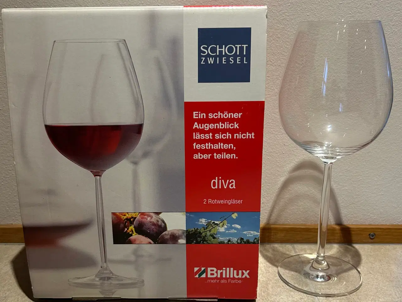 Billede 1 - Rødvinsglas Diva Zwiesel 2 stk. 