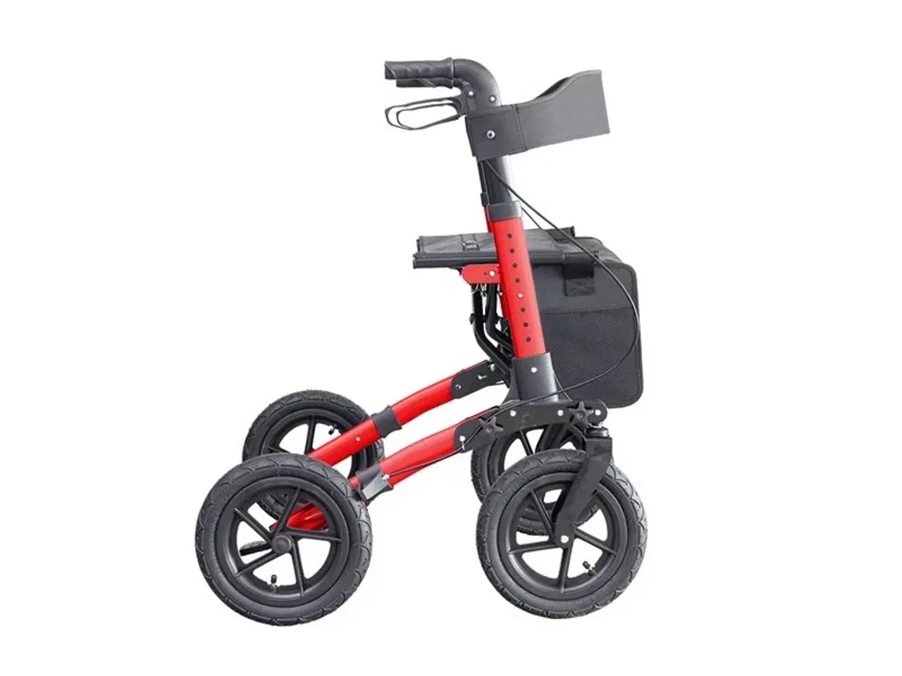 Billede 2 - Lindebjerg Rollator - SPAR 1.500 - HF-200 - Metal Rød