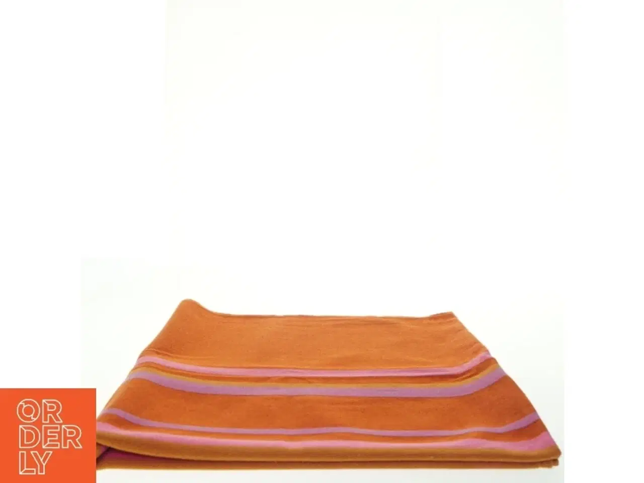 Billede 6 - Orange dug  med farverige striber (str. 175 x. 89 cm)