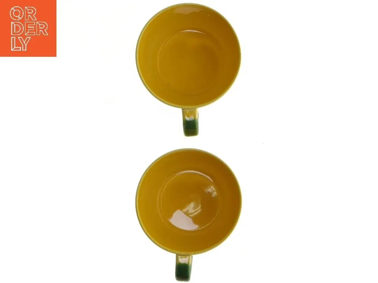 Billede 3 - Gule tekopper Ursula fra Royal Copenhagen (str. Ø. 10 cm. 2 styk)