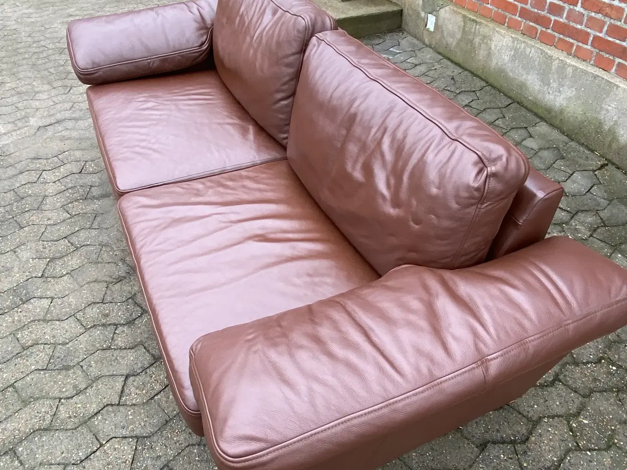 Billede 5 - Ægte læder sofa - mrk. Hurup møbler 