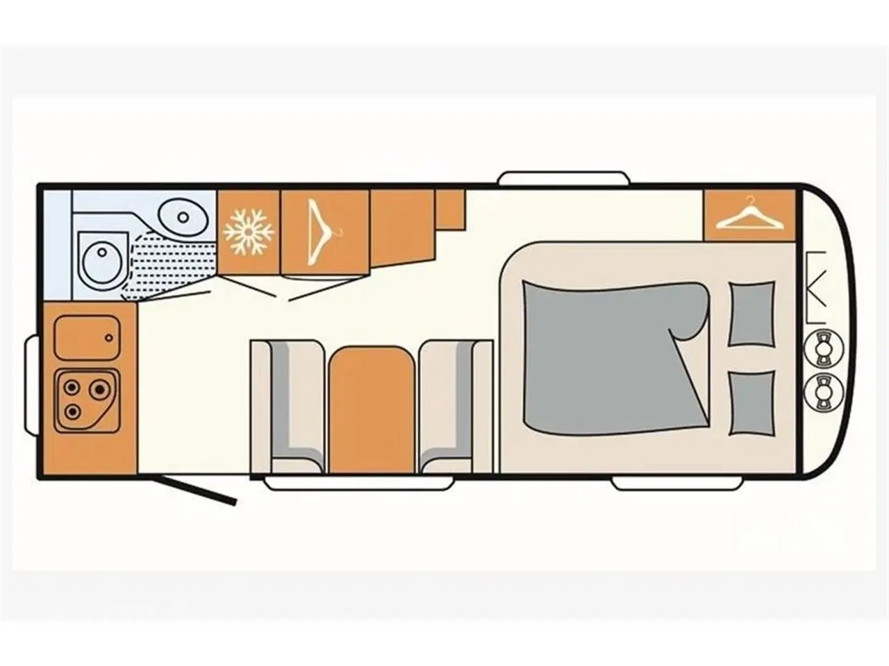 Billede 15 - 2023 - Dethleffs C'joy 480 FSH   Super lækker rejsevogn med stor fransk dobbeltseng fra Hinshøj Caravan A/S