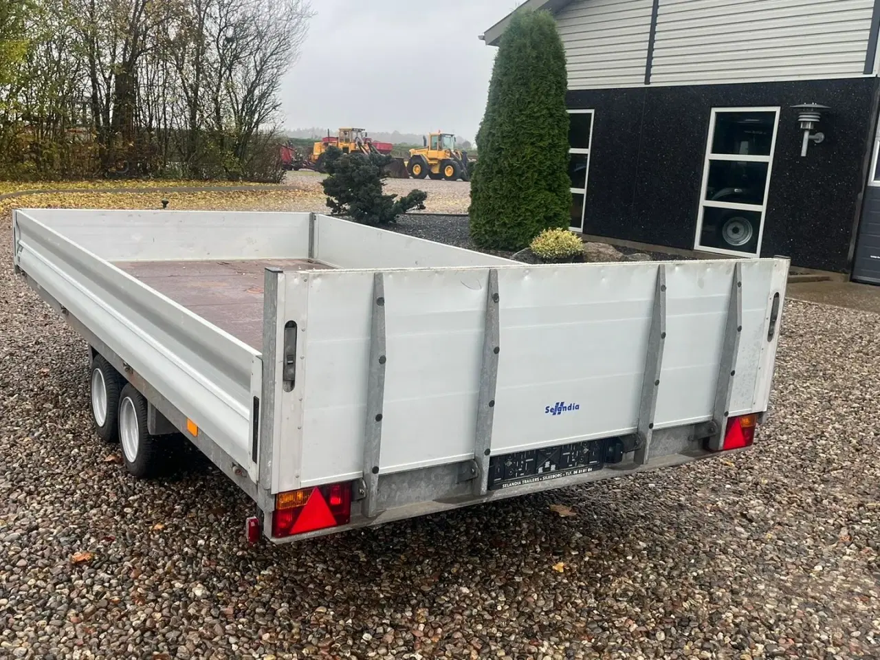 Billede 7 - Selandia Maskintrailer med vip og rampe med hydraulisk tip