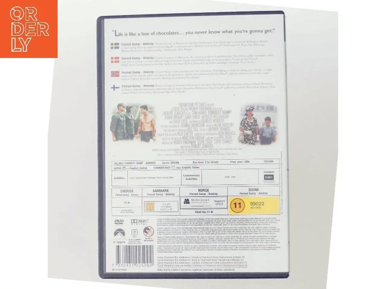 Billede 3 - Forrest Gump med Tom Hanks (DVD)