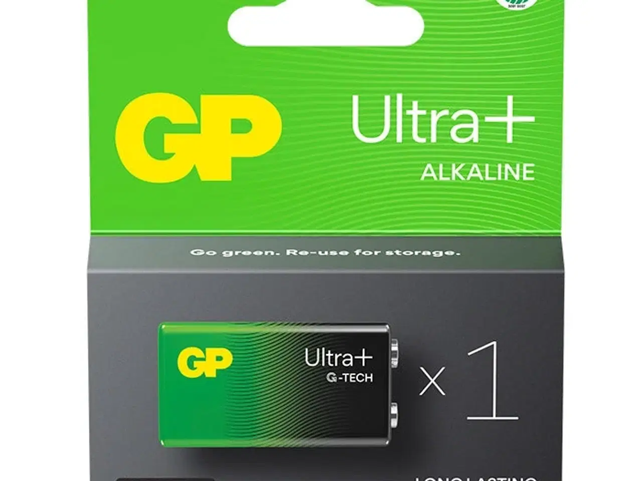 Billede 1 - GP Ultra Plus Alkaline 9V-batteri 1604AUP/6LF22 1-pak