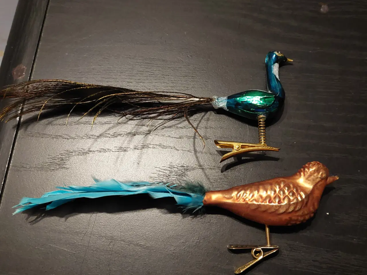 Billede 4 - Julepynt, Gamle Ældre fugle eller påfugl med fjer