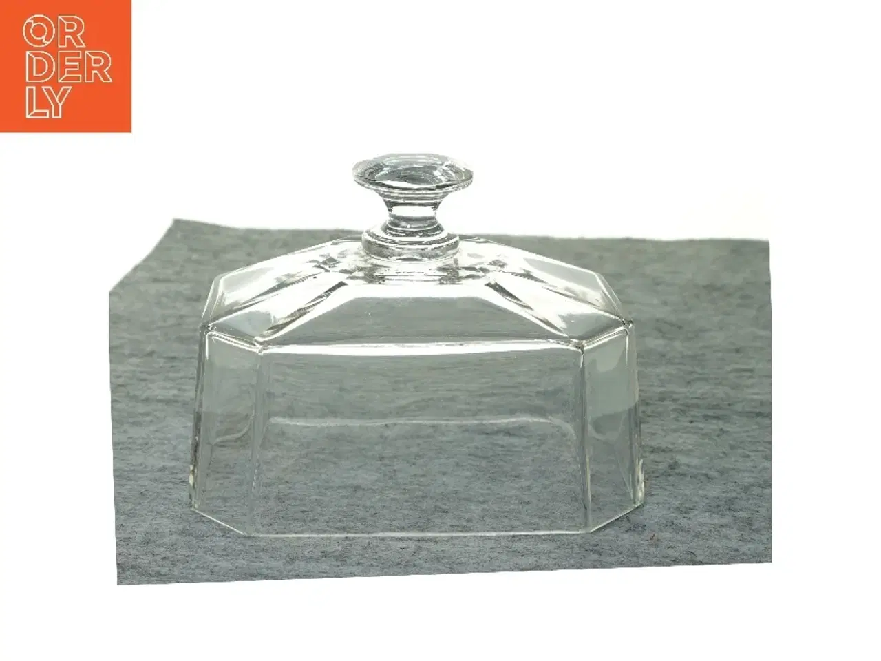 Billede 1 - Ældre Vintage Glas Oste klokke (str. 18 x 12 x 13 cm)