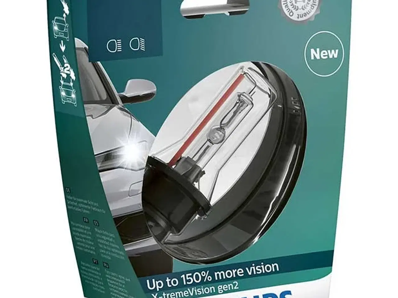 Billede 1 - Philips X-tremeVision Xenon D1S 35W 85V + 150% - 1 stk.
