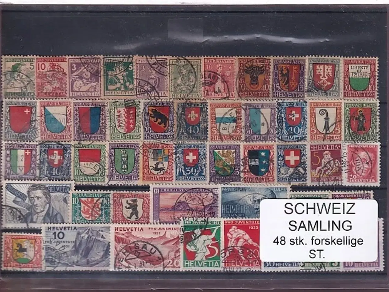 Billede 1 - Schweiz Samling - 48 stk.  stemplet/ustemplet