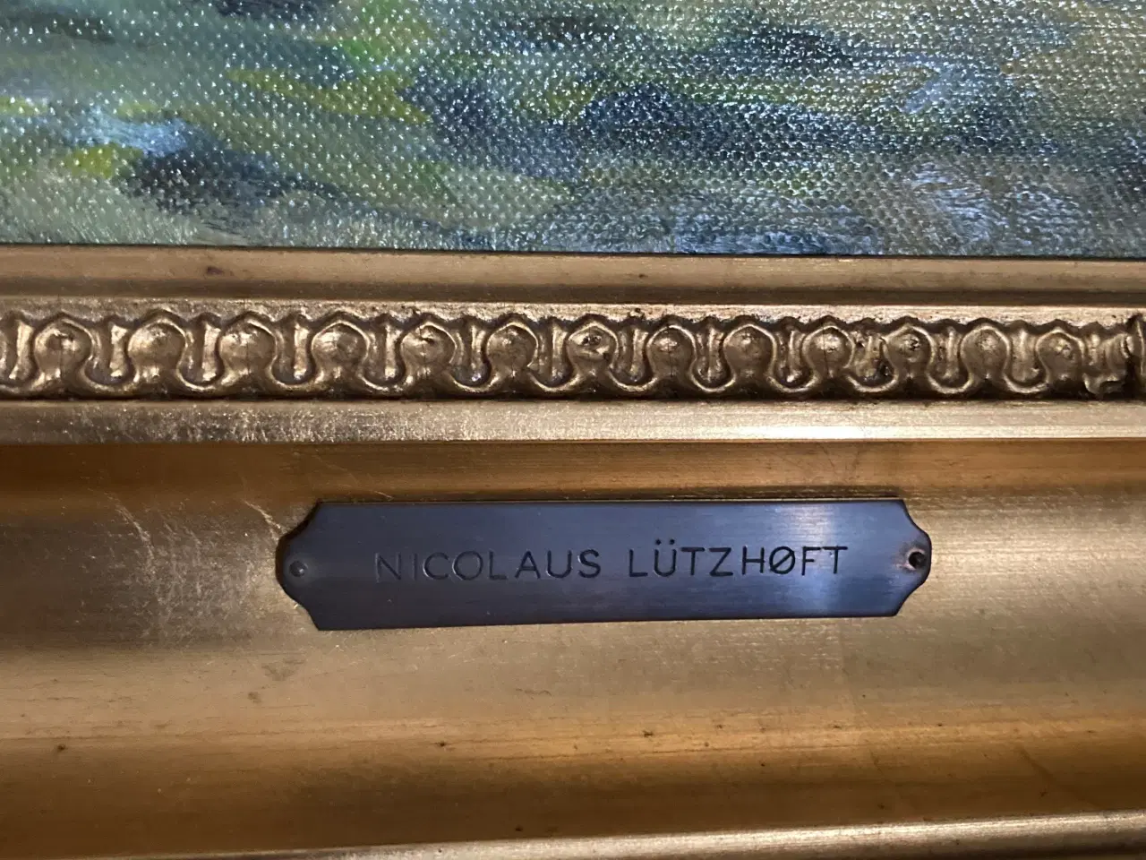 Billede 2 - Oliemaleri af Nicolaus Lūtzhøft (1864-1928) Fynbom