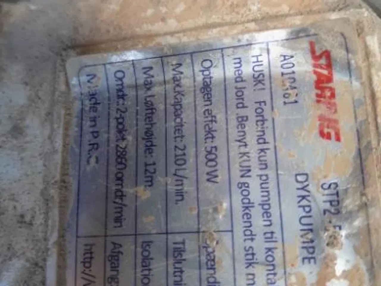 Billede 4 - Dykpumpe med slange