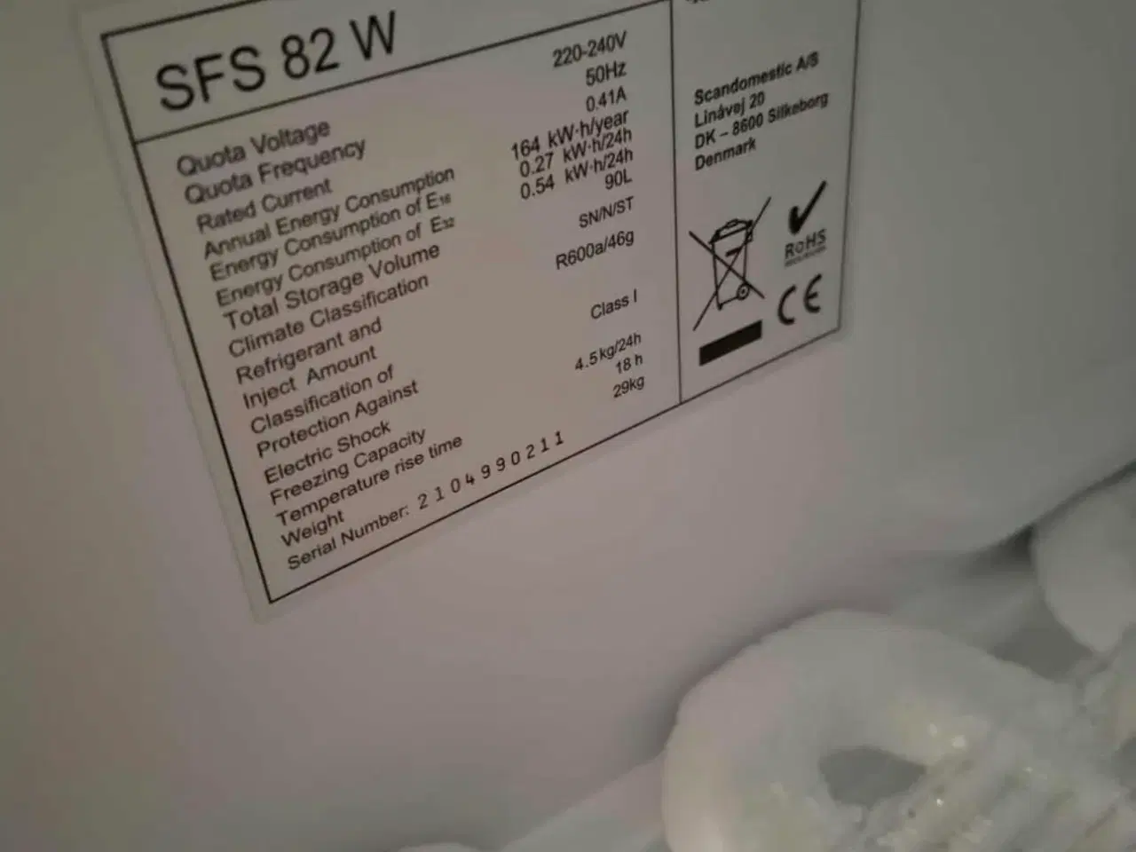 Billede 2 - Fryser 90 liter - rigtig fin lille fryser