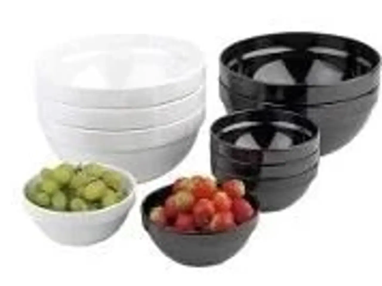 Billede 1 - 20 stk. Skål Casual 25 cl Diam120 mm melamin hvid