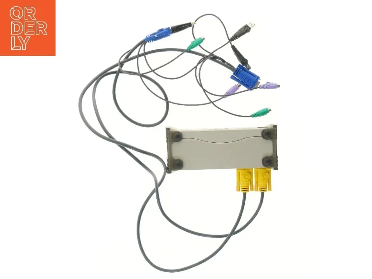 Billede 2 - Aten KVM-switch med kabler fra Aten (str. 21x9 cm)