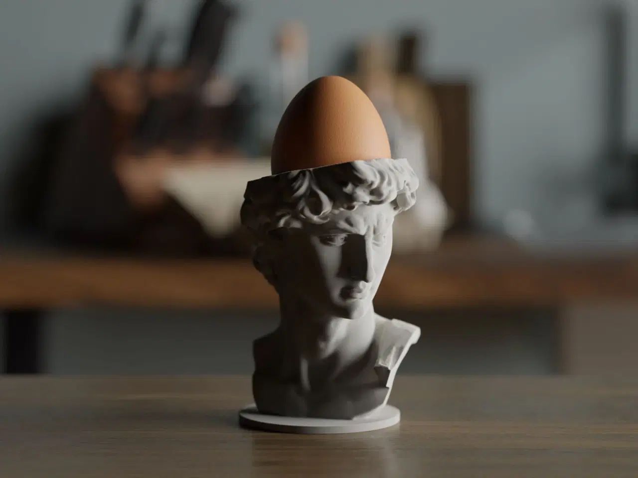 Billede 2 - Æggebæger- Michelangelo møder morgenmaden 