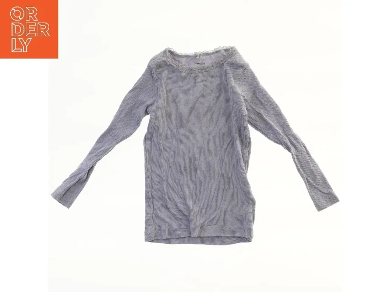 Billede 1 - Langærmet bluse med blondekant fra Name It (str. 98)