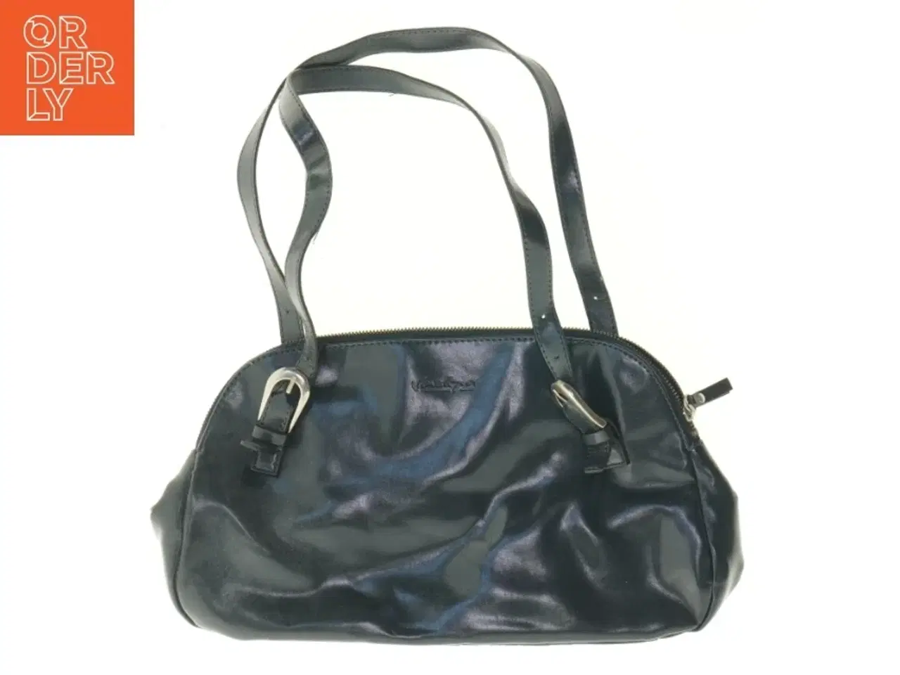 Billede 1 - Sort skuldertaske (str. 38 x 18 x 9 cm)